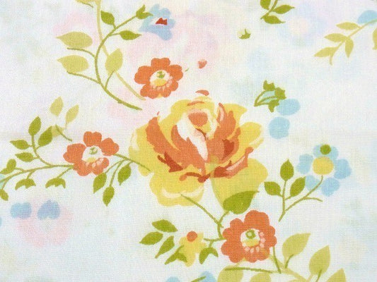 花柄・ヴィンテージ・ユーズドシーツ(1/2) USA