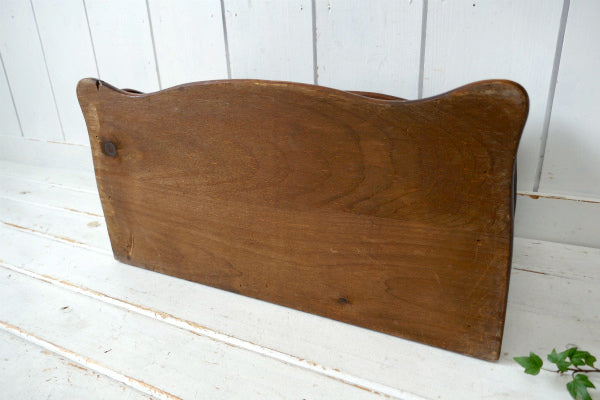 カントリー チューリップ  木製 ヴィンテージ ブレッドケース ブレッドボックス 木箱 キッチン収