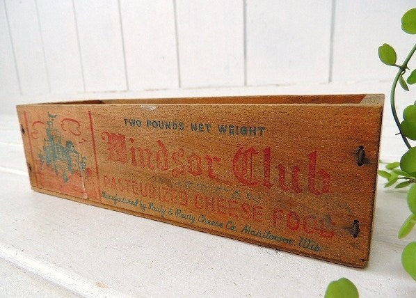 【Windsor Club】USA!木製・アンティーク・チーズボックス/木箱/ウッドボックス
