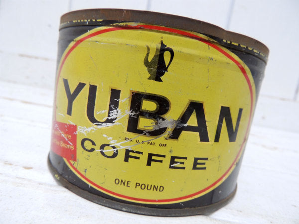 YUBAN・COFFEE ユーバン・ティン製・ヴィンテージ・コーヒー缶・USA・カリフォルニア