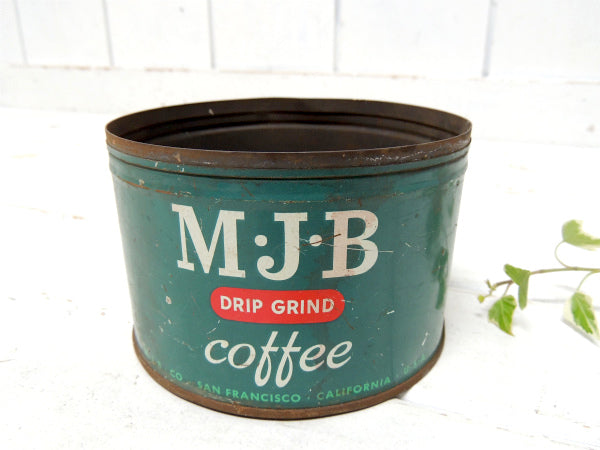【MJB・サンフランシスコ・カリフォルニア】ブリキ製・ヴィンテージ・コーヒー缶/ティン缶