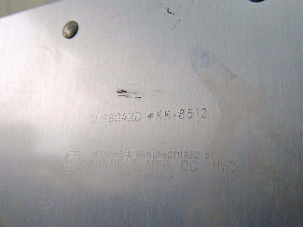 【SAUNDERS】アルミ製・クリップボード/バインダー USA