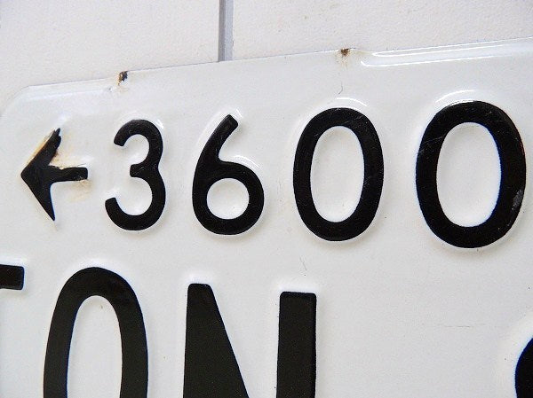 ←3600 ETON ST ホーロー製・ヴィンテージ・ストリートサイン 街路 看板 USA