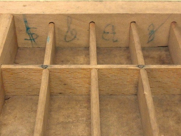 【HAMILTON】ハミルトン・木製・アンティーク・プリンタートレイ/引出し/飾り棚 USA