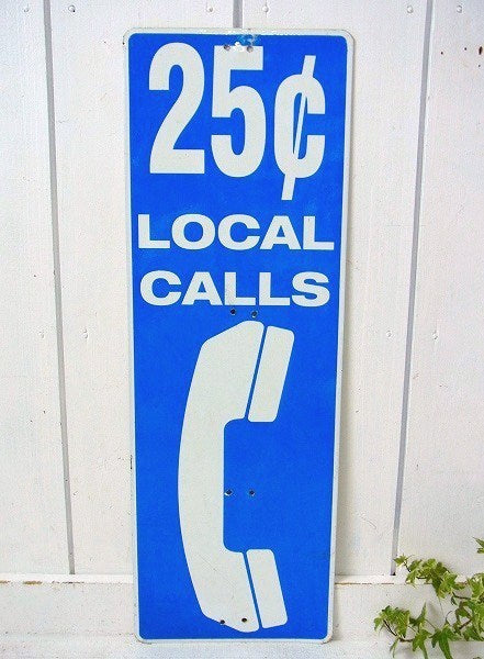 【PHONE】公衆電話・プラスティック製・ヴィンテージ・サイン/看板 USA