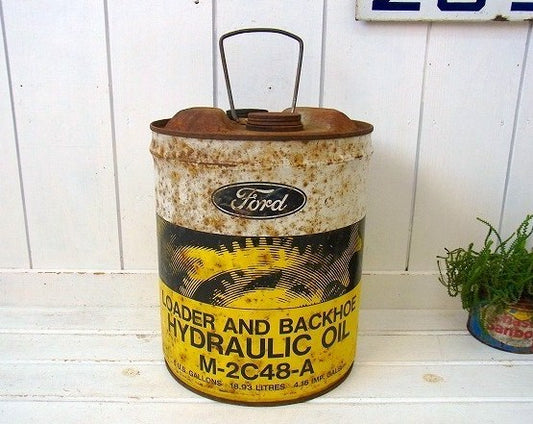 【FORD】フォード モーター・5ガロン・大きなヴィンテージ・オイル缶/1967 USA
