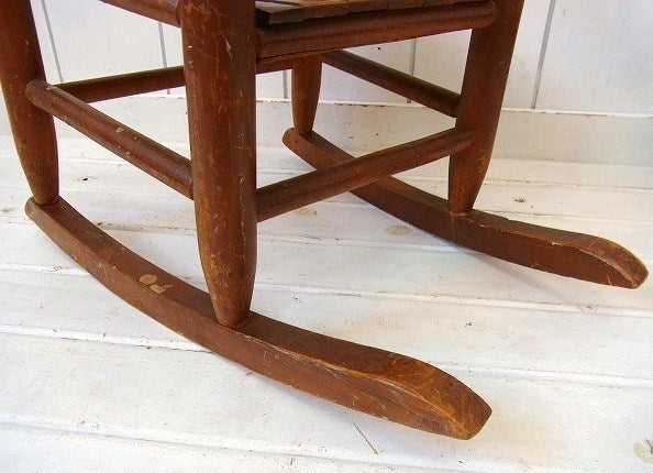 木製・アンティーク・子供用・ロッキングチェア/子供イス/チャイルドチェア USA