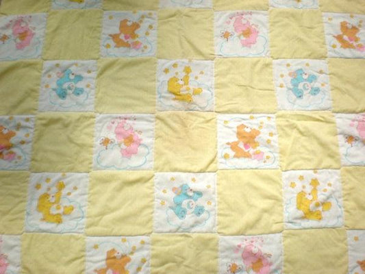 ケアベア キルティング キュートなベビー布団 キャラクター 生地 クマ USA