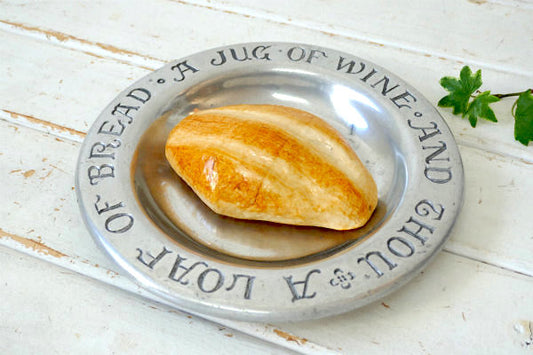 CC Cantrell ピューター製 ワイン&パン 50's ヴィンテージ サービングプレート 皿