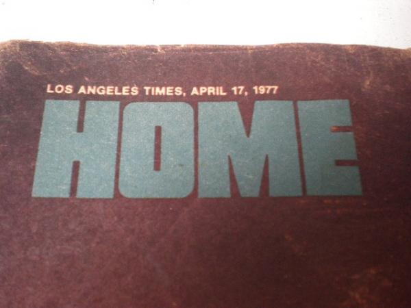 USA・70’s・ヴィンテージ雑誌・HOME・1977年・LOS　ANGELES　TIMES
