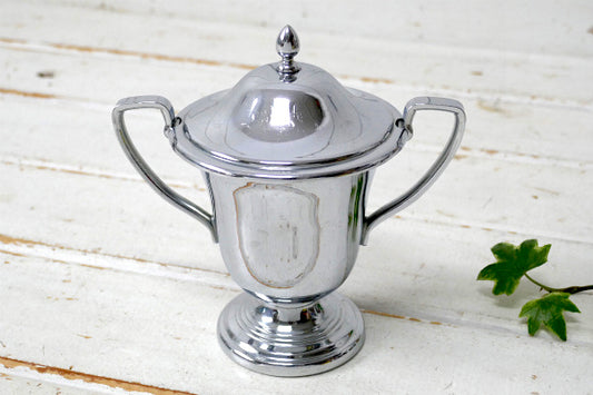 Farberware NY ステンレス 60's ヴィンテージ シュガーポット お砂糖入れ USA