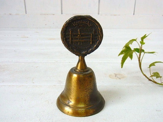 ケンタッキー州・ブルーグラスの真鍮製・ヴィンテージ・ハンドベル/鈴 USA