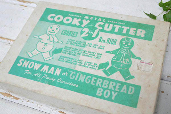 COOKY CUTTER ジンジャーブレッドマン・箱付き・ヴィンテージ・クッキーカッター・菓子型
