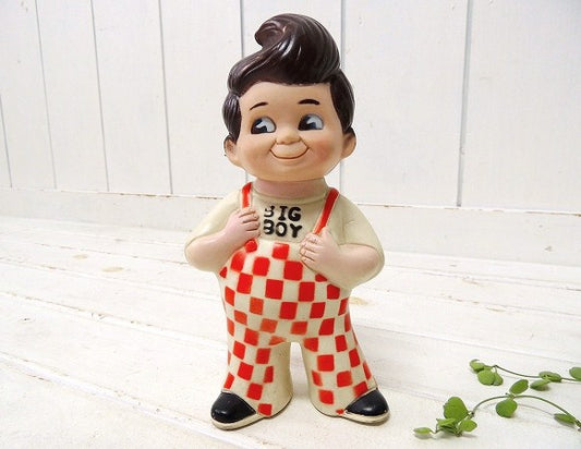 【ビッグボーイ】BIG BOY・ボビー・70'sヴィンテージ・コインバンク/貯金箱/ソフビドール
