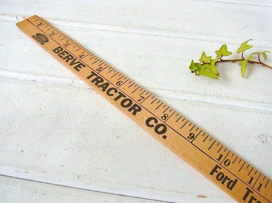 【FORD】フォード トラクター・ノベルティ・木製・ヴィンテージ・ロングルーラー/ものさし USA