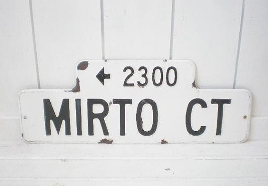 ヴィンテージ ホーロー製・ストリートサイン USA