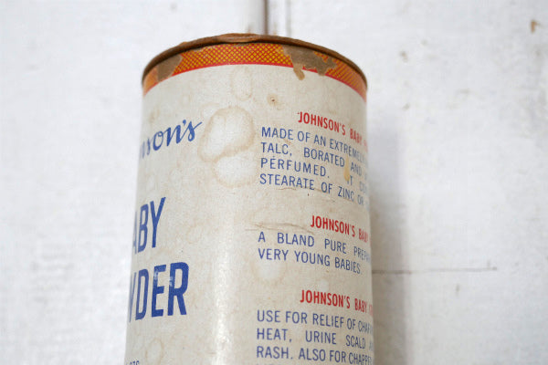 ジョンソン&ジョンソン レトロ 40's ヴィンテージ ベビーパウダー 容器 パッケージ USA