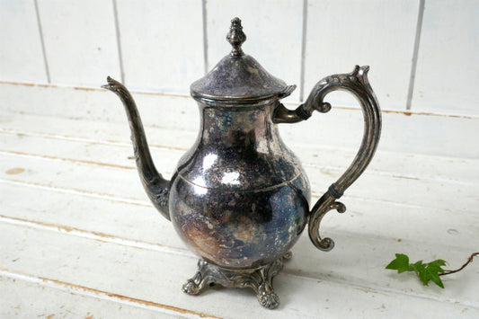 【FB ROGERS SILVER CO】シルバー製・アンティーク・ティーポット・ポット・銀食器