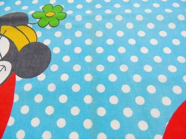 【ミッキー&フレンズ】USA!水玉&ダンス柄・ヴィンテージ・ユーズドシーツ(ボックスタイプ)