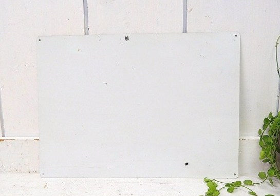 【NOTICE/WHEELS..】ヴィンテージ・スチール製サイン/看板/USA/工場/ガレージ