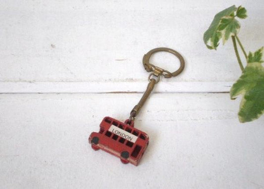 英国 イギリス ロンドンバス・ヴィンテージ・キーホルダー