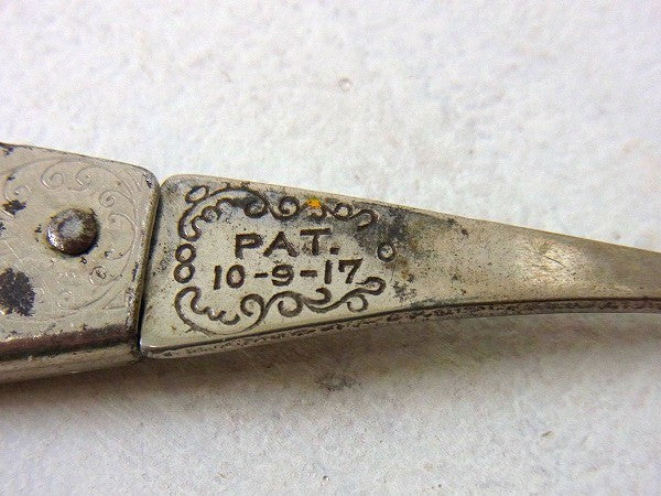 ボタンフック付きフォールディング・ノベルティ・アンティーク・靴べら/シューホーン