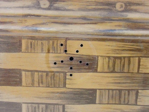 バスケット柄・アンティーク・ティンバスケット/ティン缶 USA