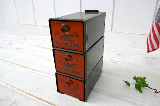 DORMAN・自動車部品・3段・50'sヴィンテージ・パーツケース・チェスト・引き出し・キャビネット