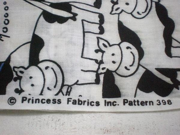 牛柄・デッドストック・ファブリック/生地 USA