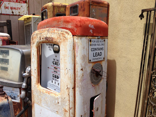 CONTAINS LEAD ヴィンテージ ホーローサイン 看板 US モーター系 ガレージ OLD ガソリンスタンド タンク