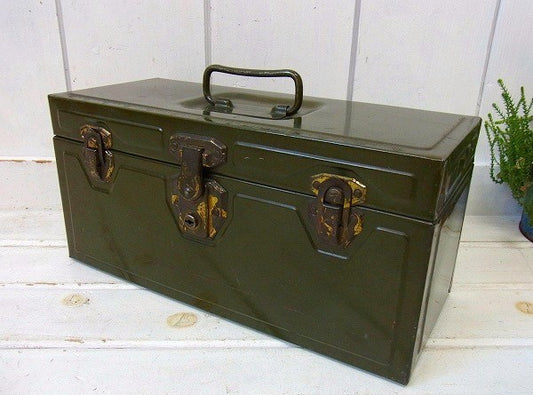 【UNION Tool CHEST】カーキ色・2段式・ヴィンテージ・ツールボックス/工具箱 USA