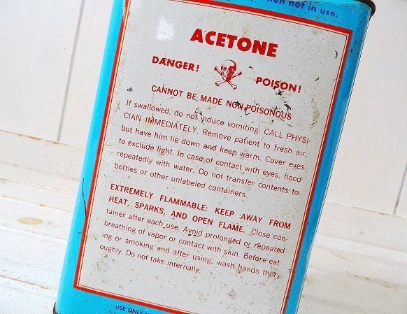 【Coast to Coast】USA!アメリカ地図柄・ヴィンテージ・ブリキ缶/アセトン缶