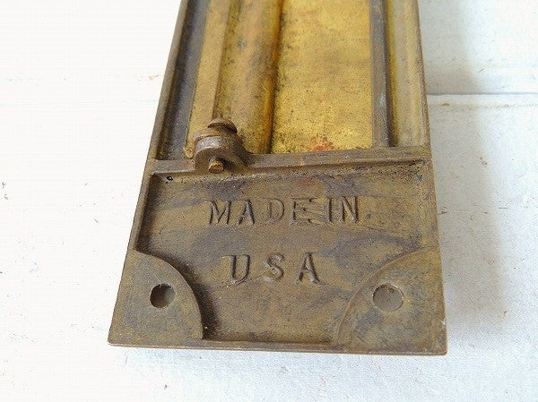 MADE IN USA!真鍮製のアンティーク・レタースロット/郵便受け/レターポスト