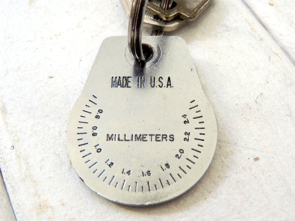 【KASTAR・工具】ビンテージ・キーホルダー・プラグギャップツール・鍵2本付き