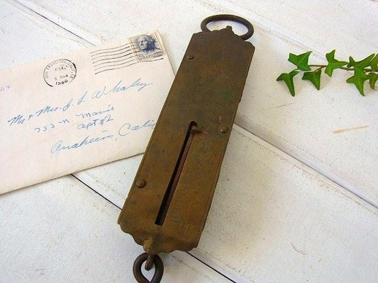 【FRARY'S IMPROVE】真鍮製・アンティーク・ハンギングスケール/スプリングバランス/量り