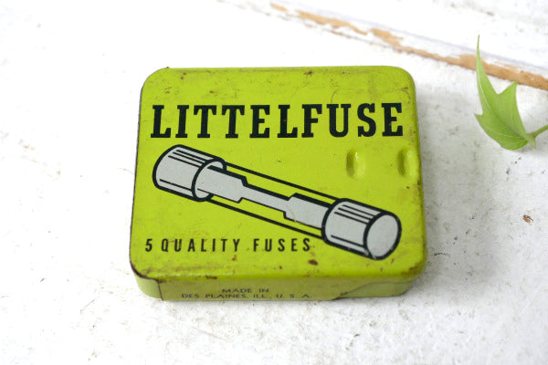 LITTLE FUSES  3AG-2A ガラス管ヒューズ  ヴィンテージ ヒューズ缶 USA