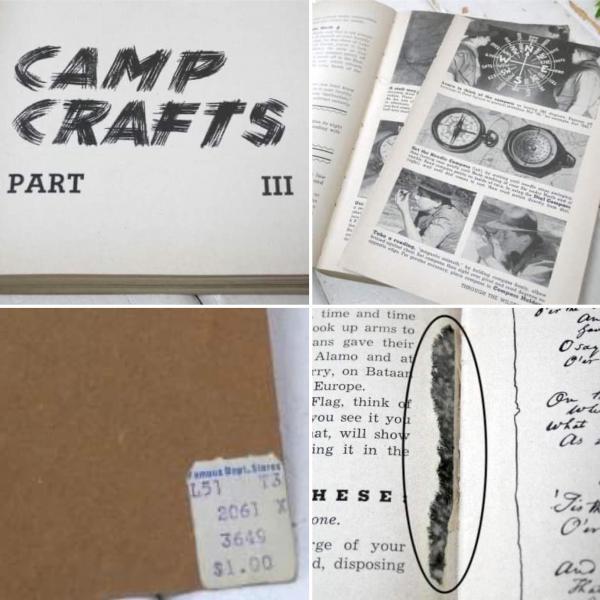 ボーイスカウト キャンプ アウトドア サバイバル 50s ヴィンテージ フィールドブック 本 USA