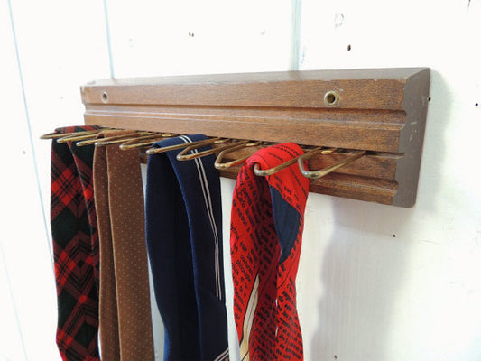 木製・ヴィンテージ・ネクタイホルダー/ネクタイハンガー/ミッドセンチュリー