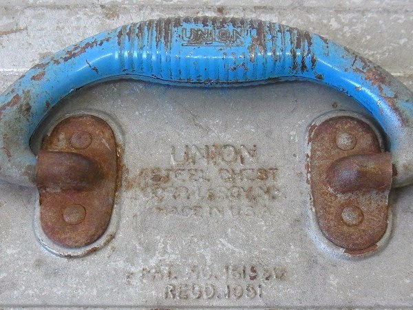 【UNION STEEL CHEST】グレー色・2段式・ヴィンテージ・ツールボックス/工具箱 USA