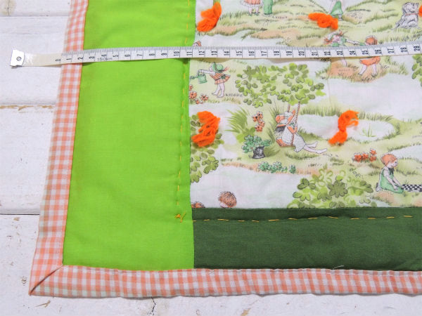 ホリーホビー HOLLY HOBBIE・キルティング製・ヴィンテージ・ベビーマット ブランケット