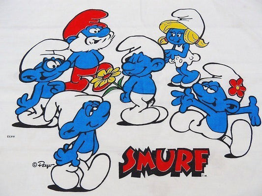 【スマーフ】SMURF・ヴィンテージ・ピロケース/枕カバー(片面) USA