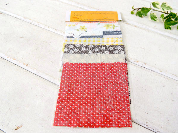 ヴィンテージ・ファブリック・レトロ柄・10cm角はぎれ7枚セット/生地 USA