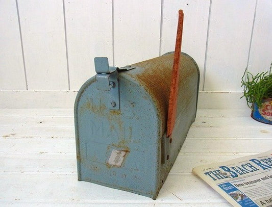 【U.S MAIL】ブリキ製・ヴィンテージ・メールボックス/ポスト/郵便受け USA