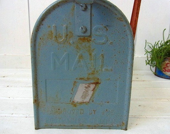 【U.S MAIL】ブリキ製・ヴィンテージ・メールボックス/ポスト/郵便受け　USA