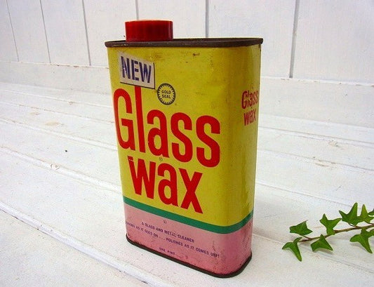 【Glass Wax】ワックスのヴィンテージ・ティン缶/ブリキ缶 USA