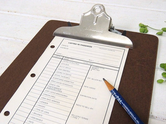 【SAUNDERS】 USA・ロングタイプのクリップボード/バインダー