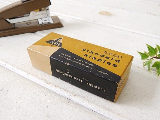 【Sears/シアーズ】USA・ホッチキスの芯入り・ヴィンテージ・紙箱/芯ケース