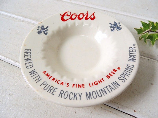 【Coors・クアーズ・ビール】アドバタイジング・ヴィンテージ・灰皿・アシュトレイ・ノベルティ