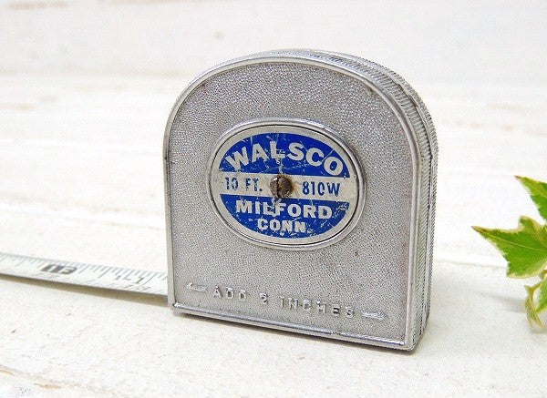 【WALSCO/10FT】ノベルティ・ヴィンテージ・メジャーテープ/巻尺/USA/工業系
