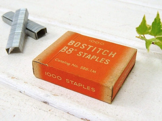 【BOSTITCH/針】USA・ホッチキスの芯入りケース・ビンテージ・紙箱・パッケージ
